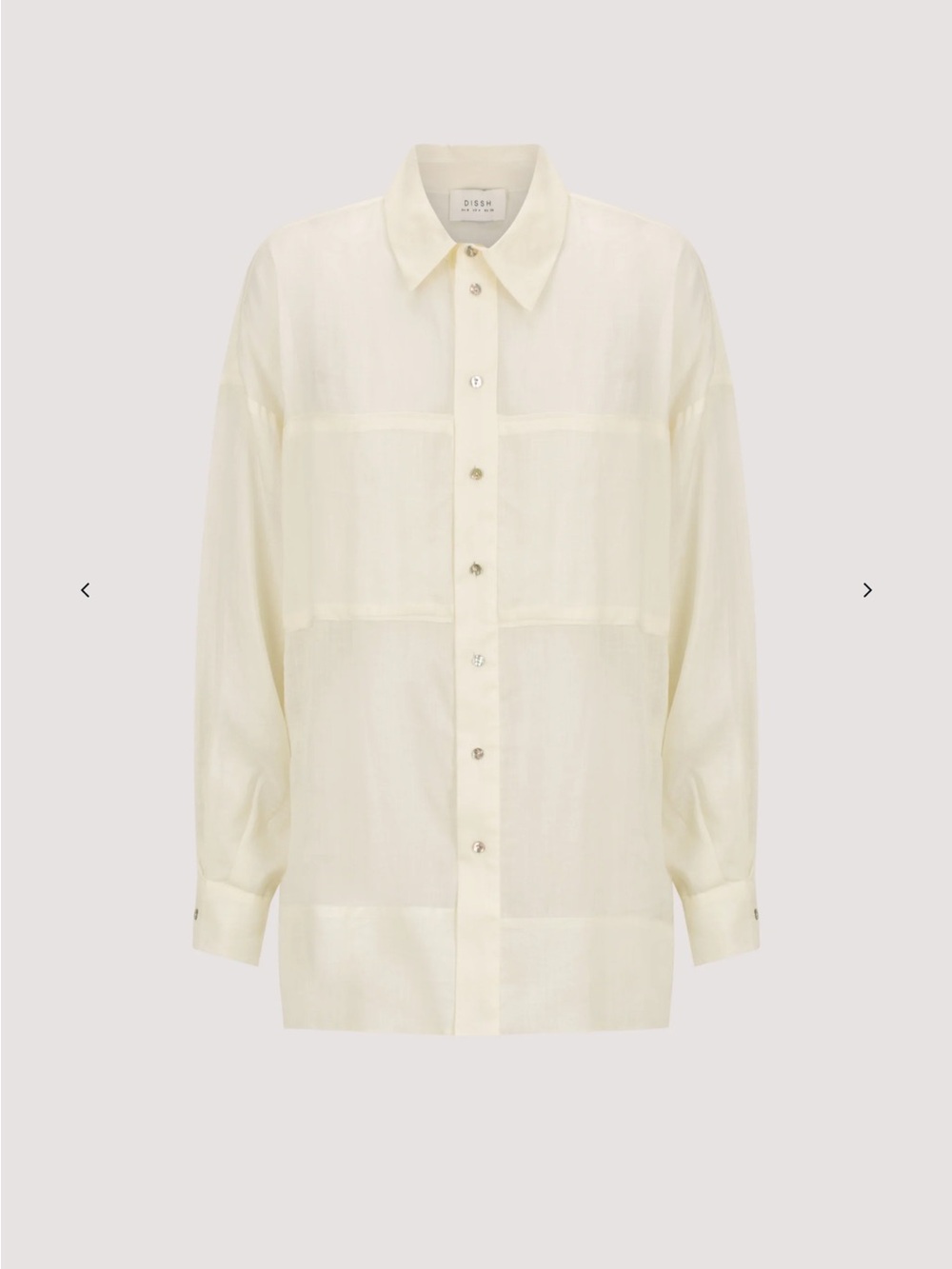 DISSH Kai Straw Oversized Ramie Long Sleeve Shirt size 4 US